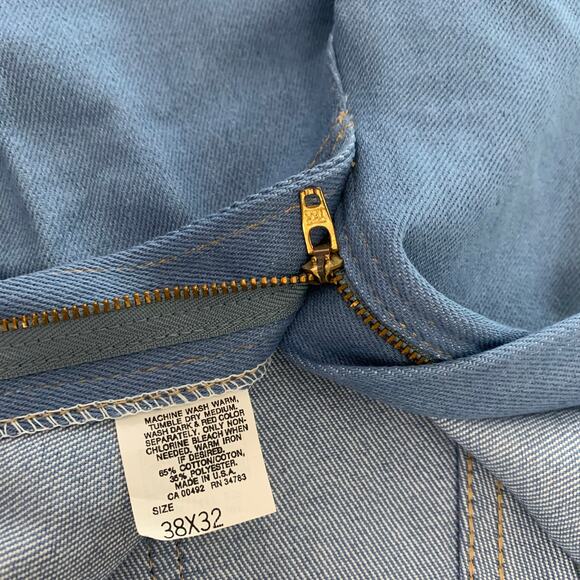 Vintage NWT Men’s Lee Jeans Union Label Size 38x32 New Old Stock - Picture 6 of 13